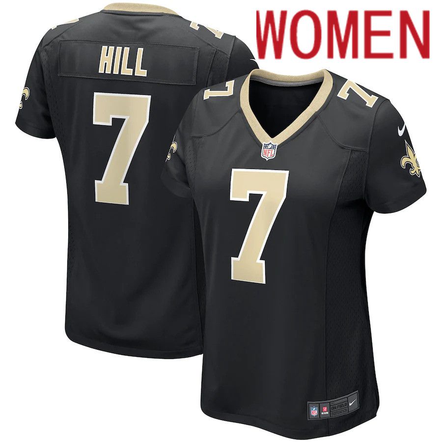 Women New Orleans Saints #7 Taysom Hill Nike Black Game Player NFL Jersey